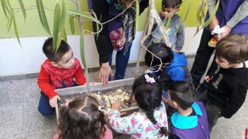 Los pequeños del Jardín Maternal honraron a la Pachamama