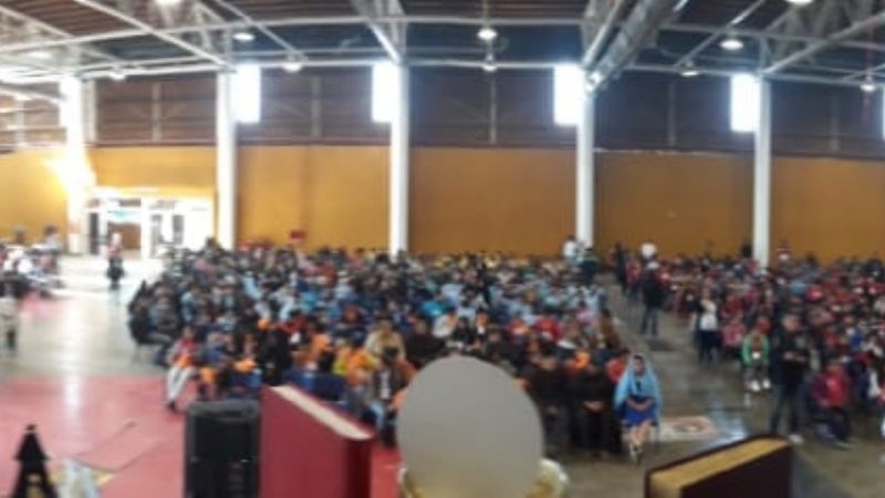 Cerca de 1800 niños participaron del encuentro diocesano en el Predio Ferial