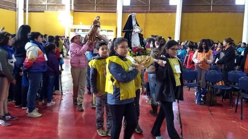 Cerca de 1800 niños participaron del encuentro diocesano en el Predio Ferial