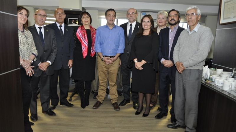 El rector Flavio Fama recibió a Finocchiaro