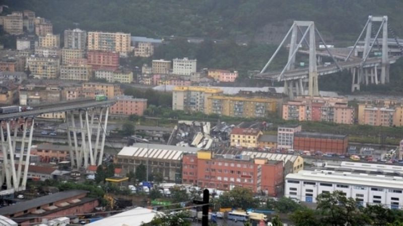 Génova: evacuaron a 432 personas de once edificios cercanos al puente derrumbado