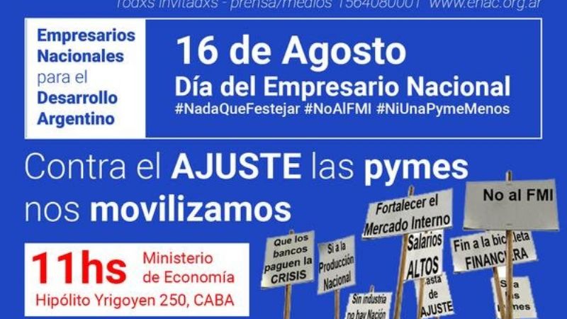Pymes se movilizan contra el ajuste del Gobierno