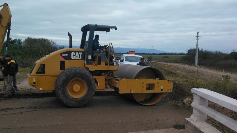 Precaución en Ruta 64 por obras en puente del río El Abra