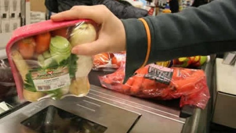 Adquirieron productos en el supermercado pero no pagaron