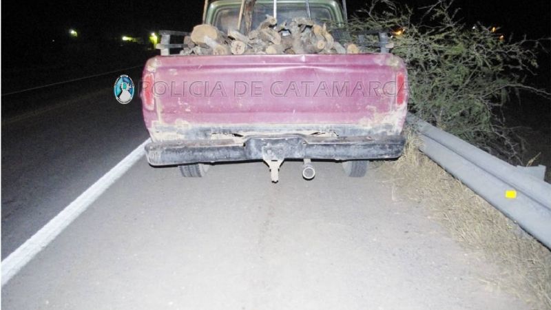 Camioneta chocó contra un animal en la ruta 157