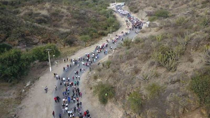 Policías caminaron un año más a los pies de la Virgen del Valle