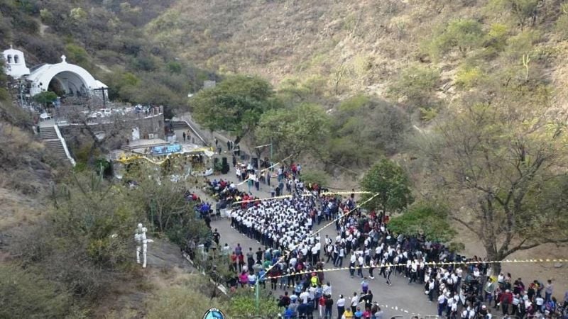 Policías caminaron un año más a los pies de la Virgen del Valle