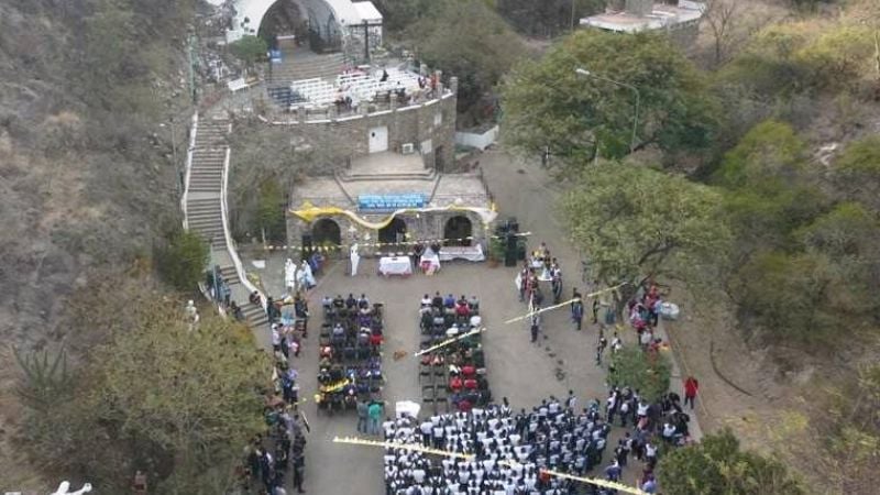 Policías caminaron un año más a los pies de la Virgen del Valle