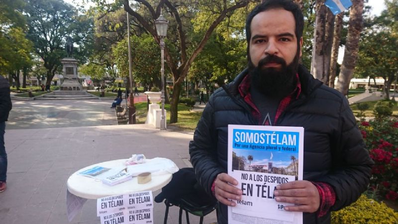 Jornada de protesta por los despedidos en Télam