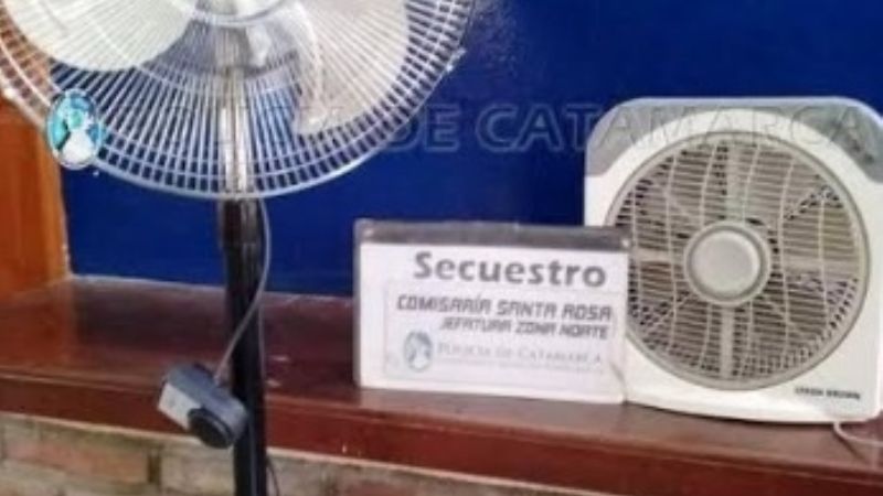 En un descampado encuentran dos ventiladores robados