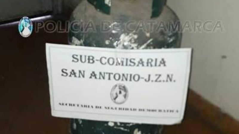 Secuestran una garrafa de dudosa procedencia