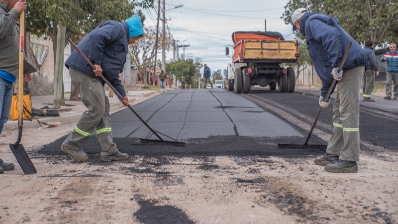 Se reactivan tareas de bacheo