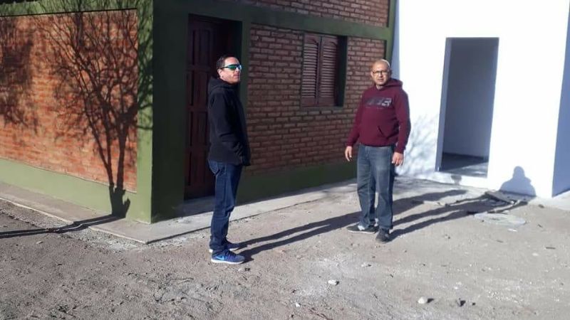 Sáenz y Oyola recorrieron obras en La Paz