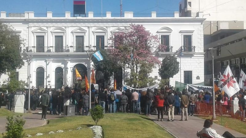 Convocante movilización de universitarios