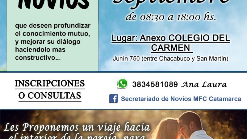 Invitan a jornada para novios