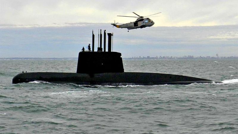 Envían un barco de Prefectura a rastrear un lugar donde podría estar el submarino