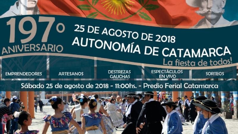 Catamarca celebra mañana el 197º aniversario de su Autonomía