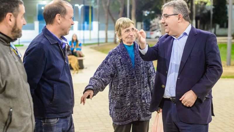 La plaza de Villa Cubas, lista para ser entregada a los vecinos