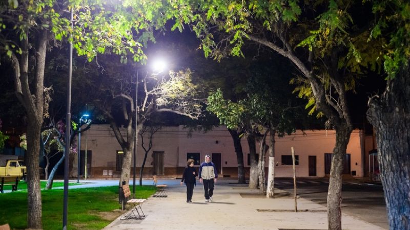 La plaza de Villa Cubas, lista para ser entregada a los vecinos