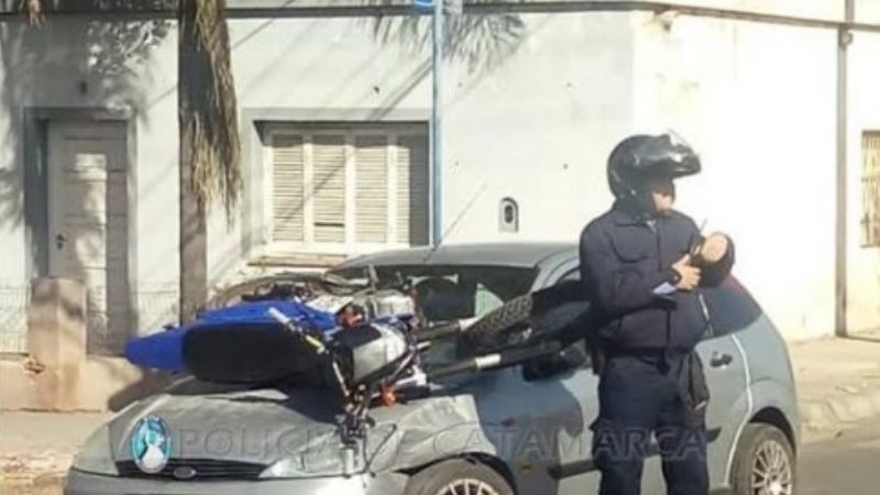 Espectacular choque en avenida Güemes