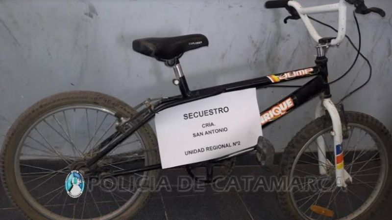 Detienen a un santiagueño con una bicicleta robada