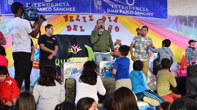 Gran festejo del Día del Niño en localidades y barrios de Santa María