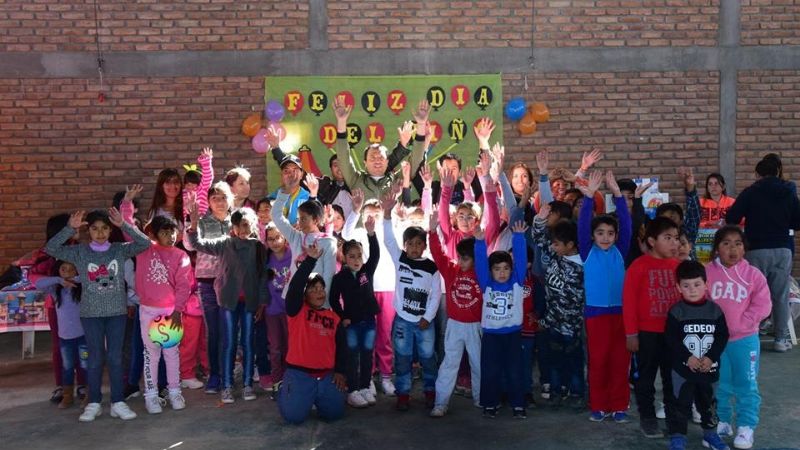 Gran festejo del Día del Niño en localidades y barrios de Santa María