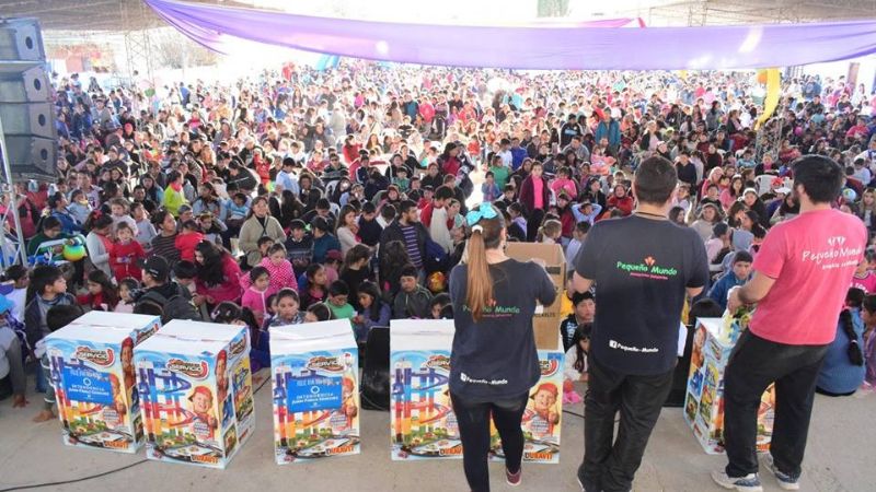Gran festejo del Día del Niño en localidades y barrios de Santa María