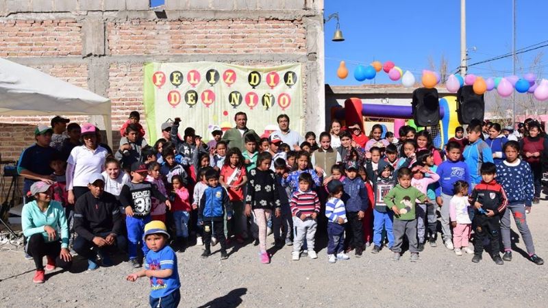 Gran festejo del Día del Niño en localidades y barrios de Santa María
