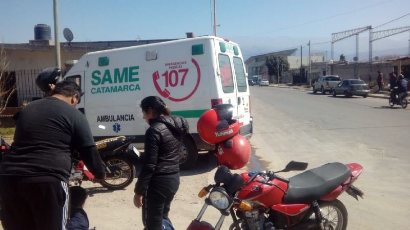 Moto chocó a un perro y un niño terminó herido