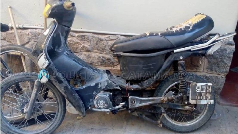 Secuestran una moto abandonada
