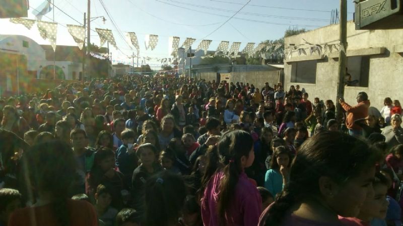 Festejo para los niños en la sede del PJ en Recreo