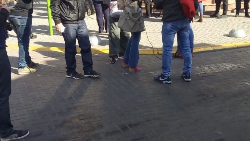 Desalojan Banco Nación por amenaza de bomba