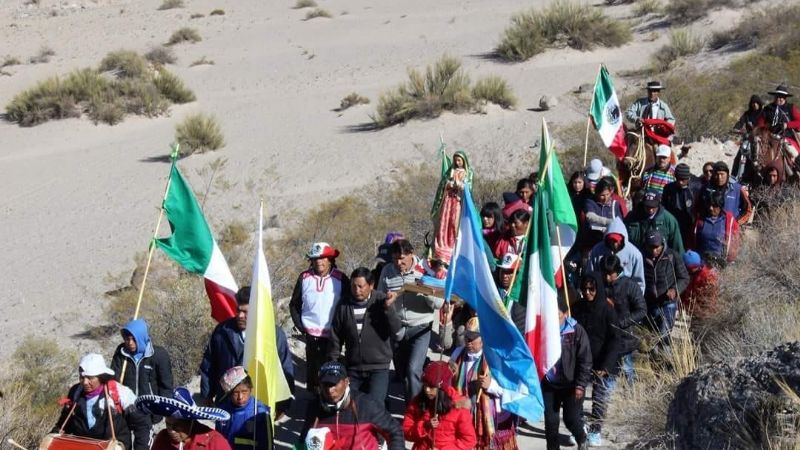 Gómez inauguró la Gruta de la Virgen de Guadalupe en Agua Amarilla