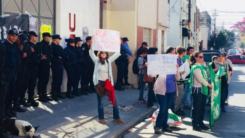 Manifestación de Agricultura Familiar en sede de la UCR