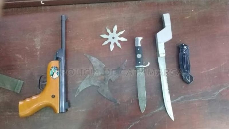 Estaban armados al mejor estilo ninja