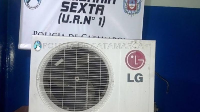 Quiso vender un condensador de aire acondicionado, aparentemente robado