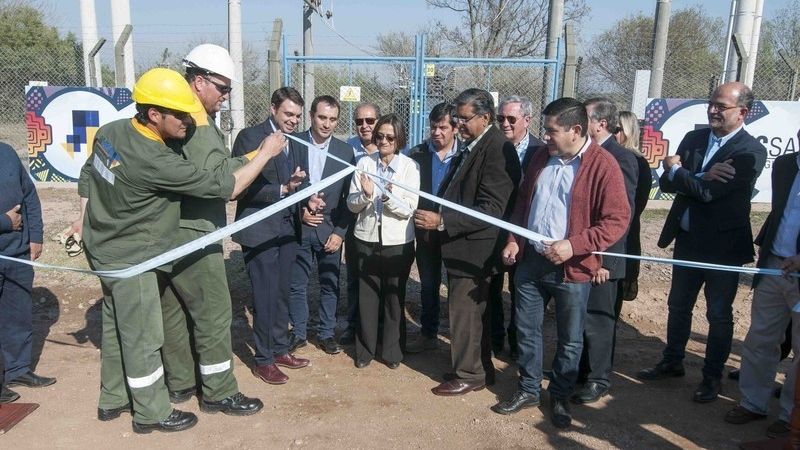 Corpacci inauguró obras de energía en Tapso