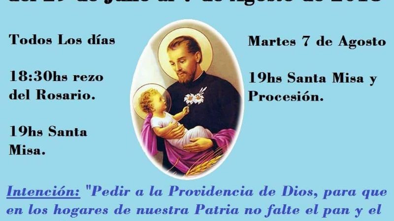 Fiestas de San Cayetano en la parroquia de Jesús Niño
