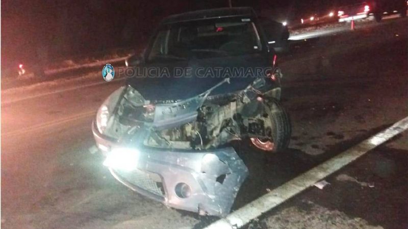 Dos heridos tras un choque de autos en la ruta 38