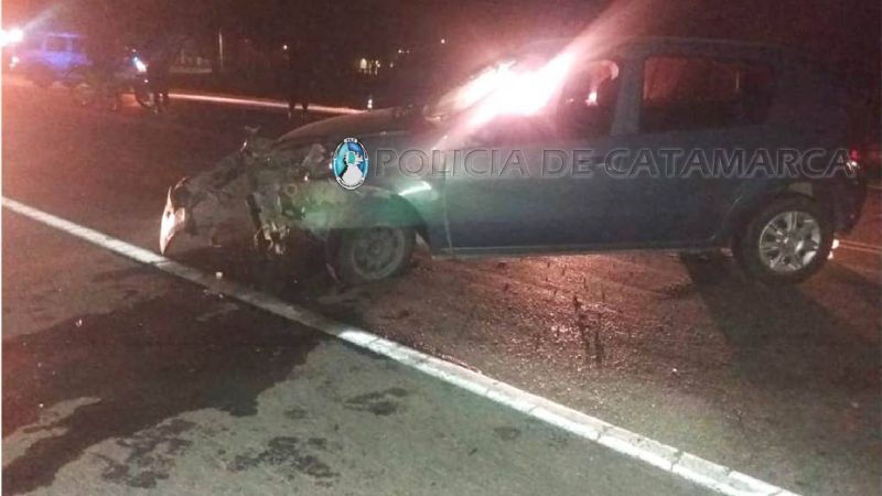 Dos heridos tras un choque de autos en la ruta 38