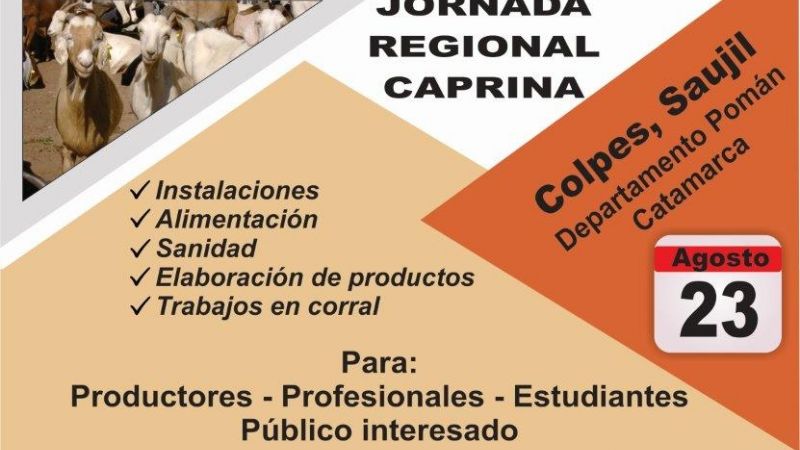 Jornadas técnicas regionales sobre manejo de caprinos y del cultivo del nogal