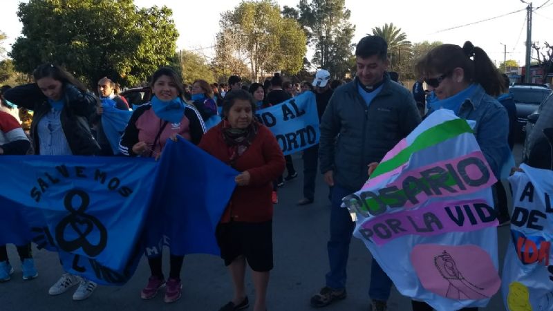 Recreo marchó en defensa de las dos vidas