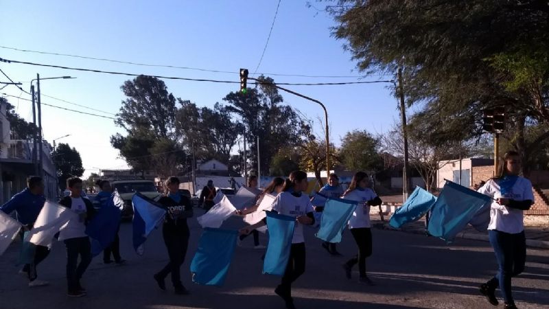 Recreo marchó en defensa de las dos vidas