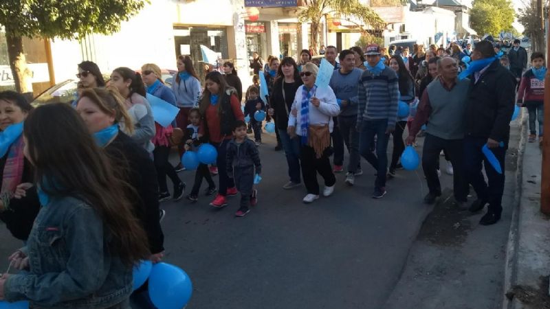Recreo marchó en defensa de las dos vidas