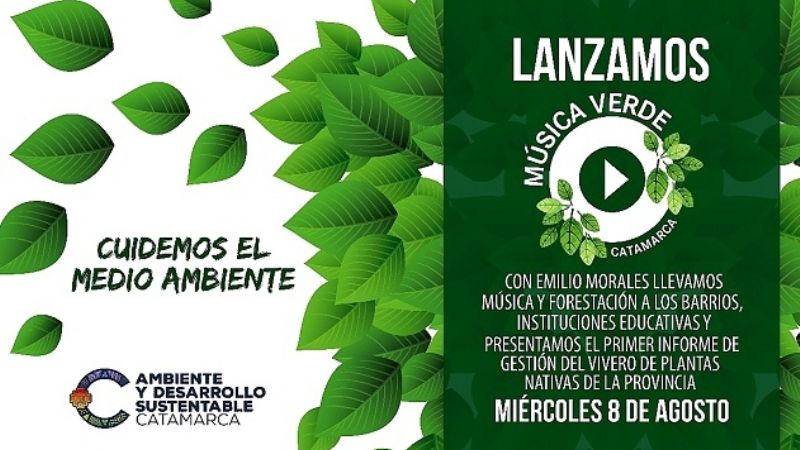 Lanzan el programa “Música Verde”