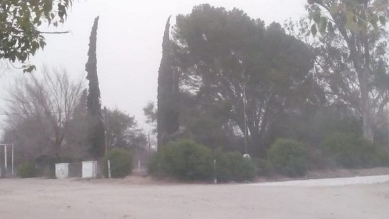 El fuerte viento, otra vez presente en casi toda la provincia