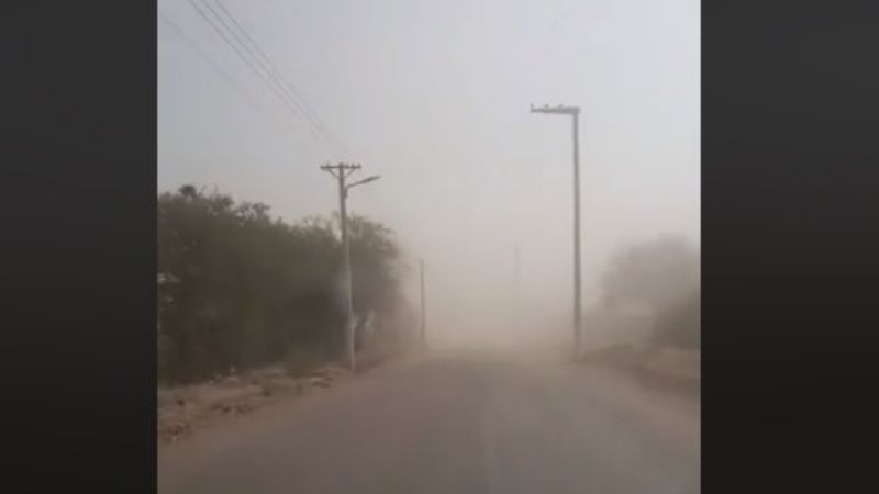 El fuerte viento, otra vez presente en casi toda la provincia