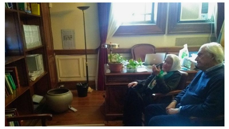 Solanas cruzó a Michetti porque no dejó entrar a Norita Cortiñas