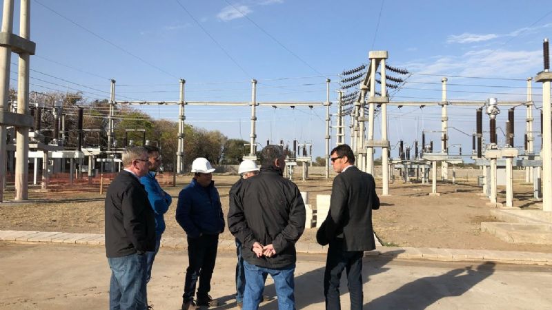 Inspeccionan la etapa final de la ET Valle Viejo